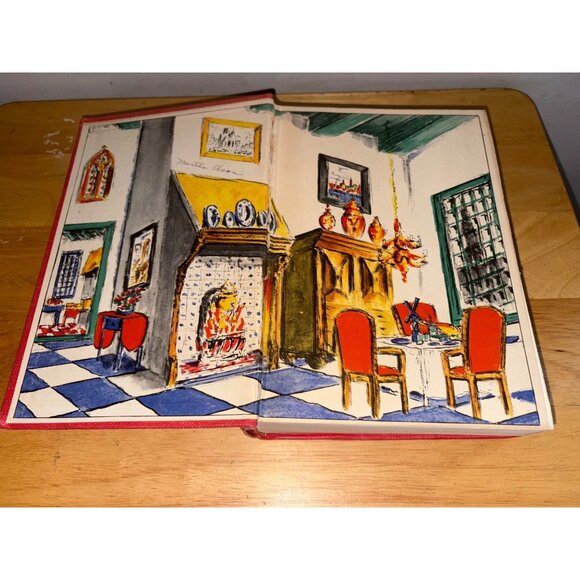 Van Loons Lives Hardcover Book 1942 Simon & Schuster Vintage Red Cloth Cover - Picture 7 of 15